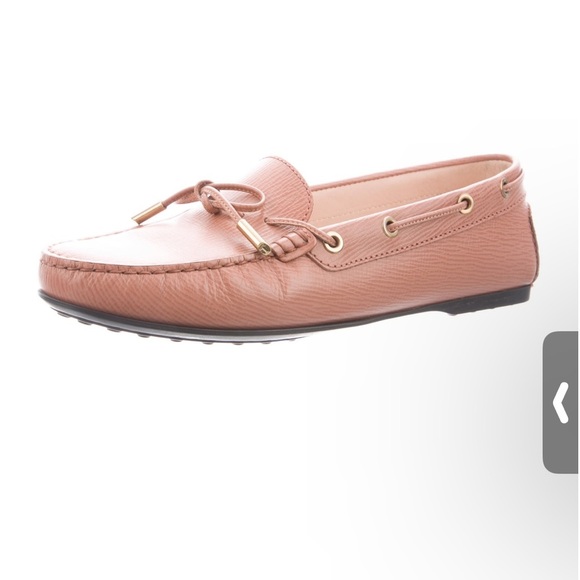 TODS Leather Gomino Driving Loafers Tan Sz 39 - Picture 1 of 13